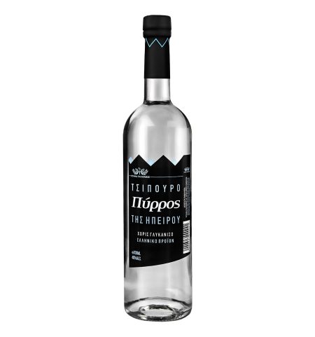 Τσίπουρο Πύρρος 700ml | Διπλής Απόσταξης Χωρίς Γλυκάνισο – Παραδοσιακό από την Ήπειρο | Μετσόβιον Τυροκομείον