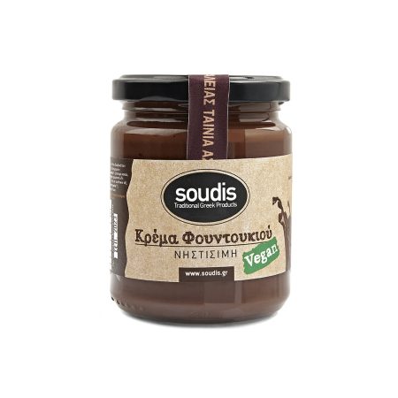 Vegan Κρέμα Φουντουκιού με Μαύρη Σοκολάτα 290g | Χειροποίητη, Νηστίσιμη & Χωρίς Γαλακτοκομικά | Μετσόβιον Τυροκομείον